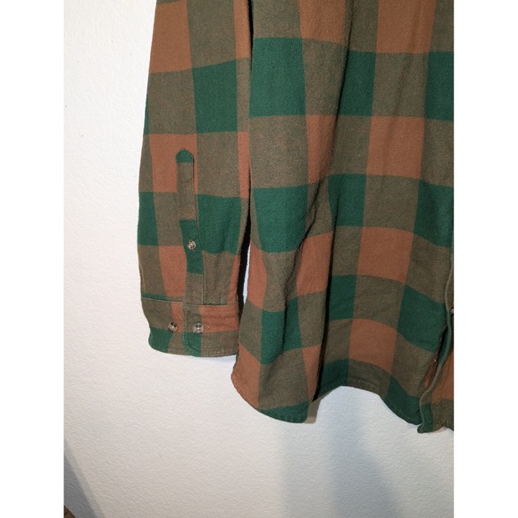 Vintage Field N Forest Men's 2XLT Plaid Flannel Long Sleeve Button Up Shirt - Picture 5 of 13
